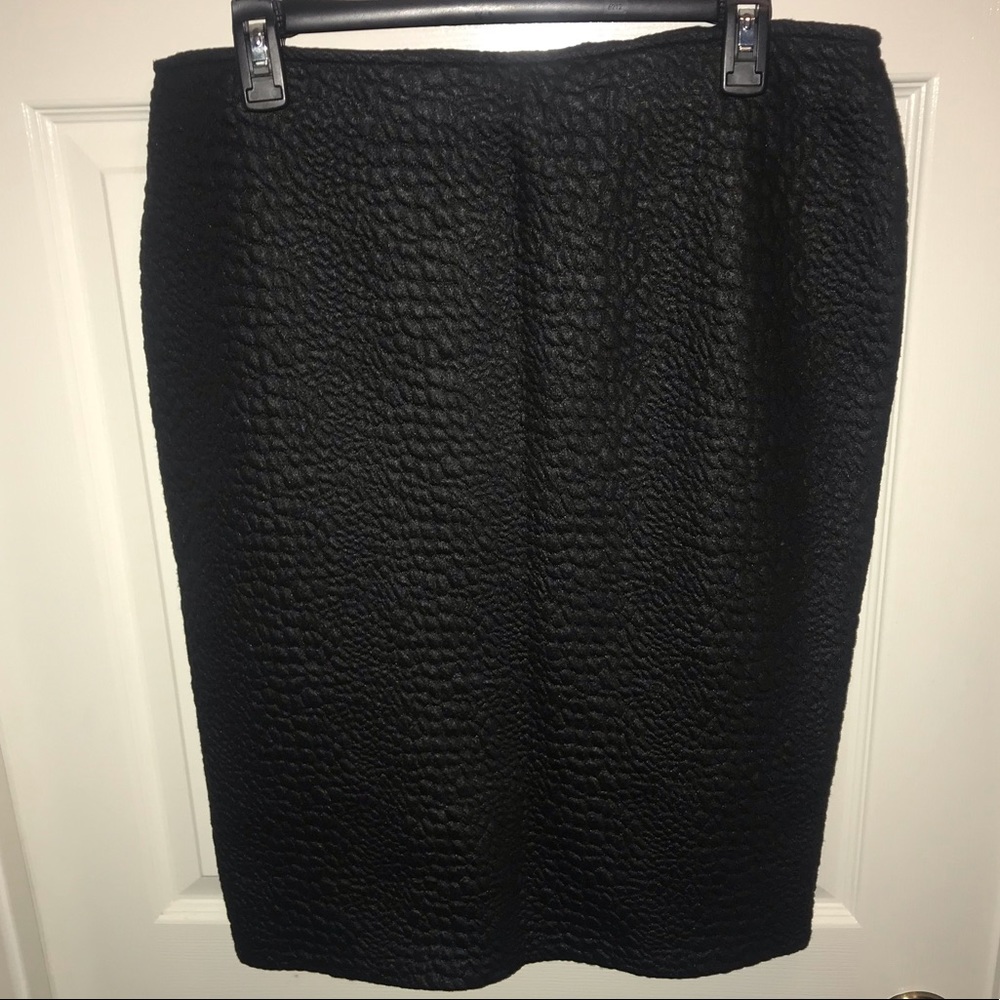 APT. 9 Black Textured Pencil Skirt